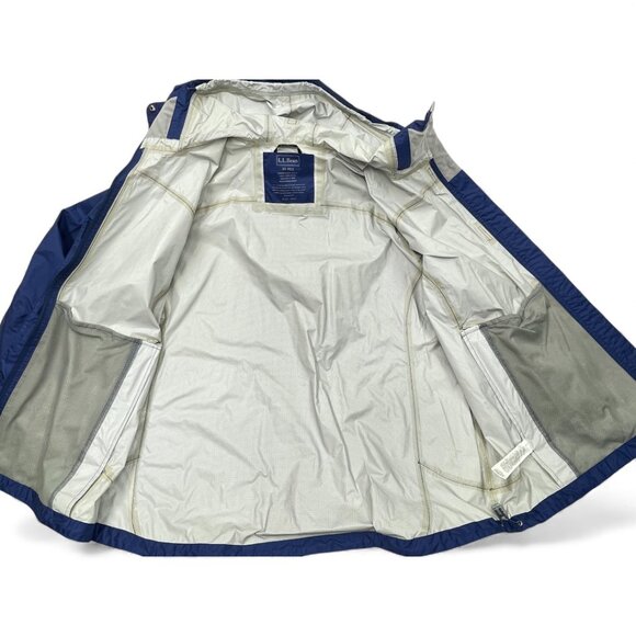 L.L. Bean Blue Waterproof Light Windbreaker Hooded Jacket Women's 3XL XXXL - Picture 15 of 15